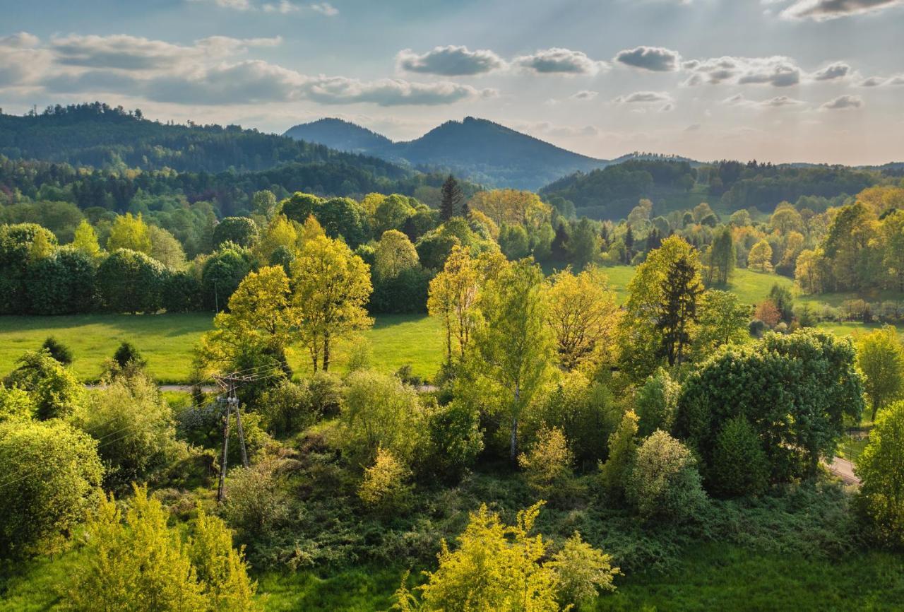 Smyrkowy Dom Z Kominkiem Z Goraca Balia Kolo Karpacza Janowice Wielkie Dış mekan fotoğraf