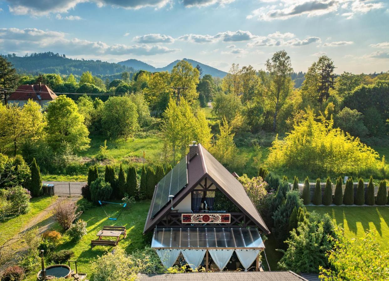 Smyrkowy Dom Z Kominkiem Z Goraca Balia Kolo Karpacza Janowice Wielkie Dış mekan fotoğraf